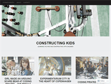 Tablet Screenshot of constructingkids.com